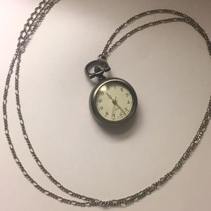 Clock pendant necklace